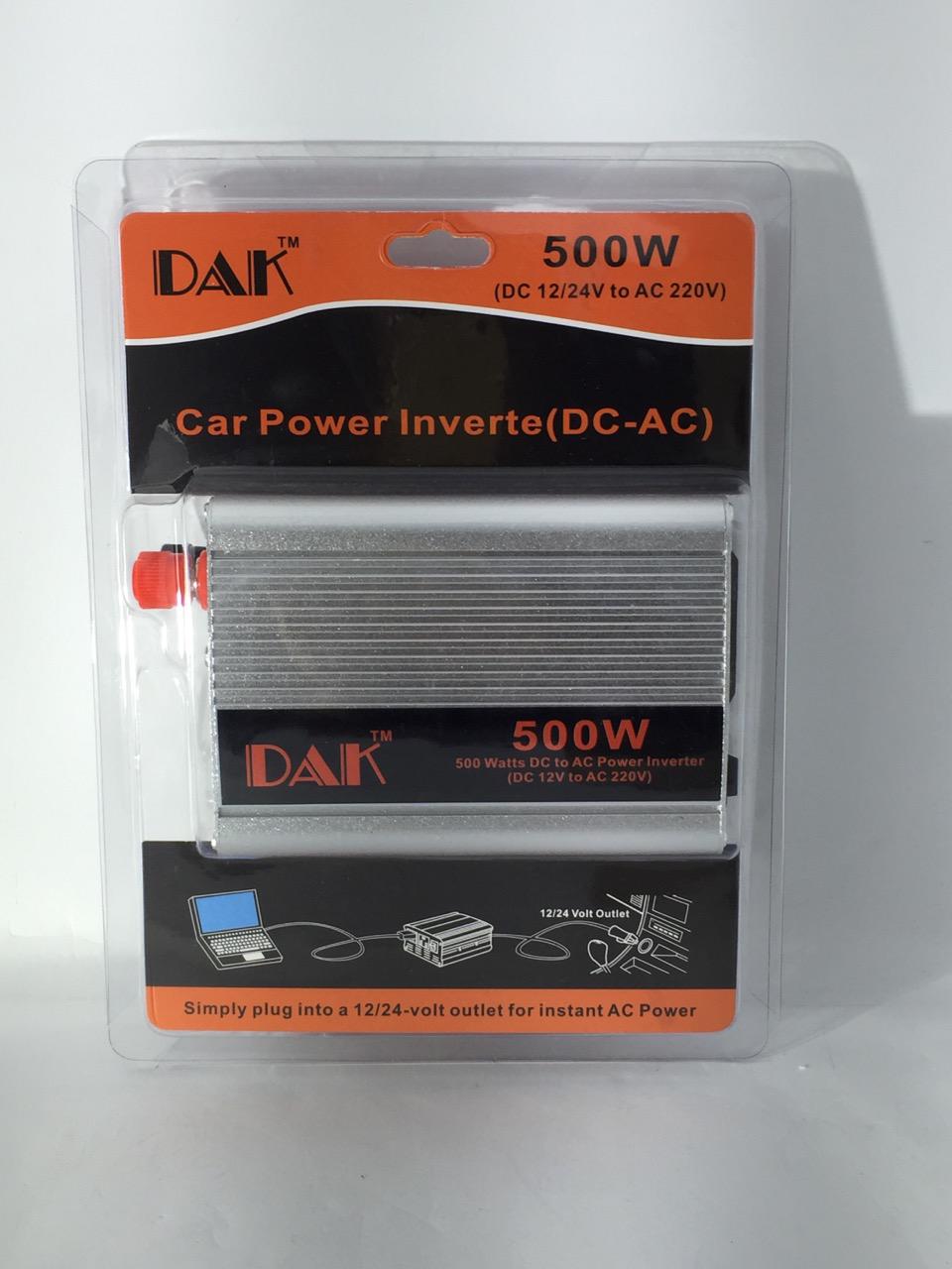 Инвертор на напрежение DAK 500w 12V,24V/220V