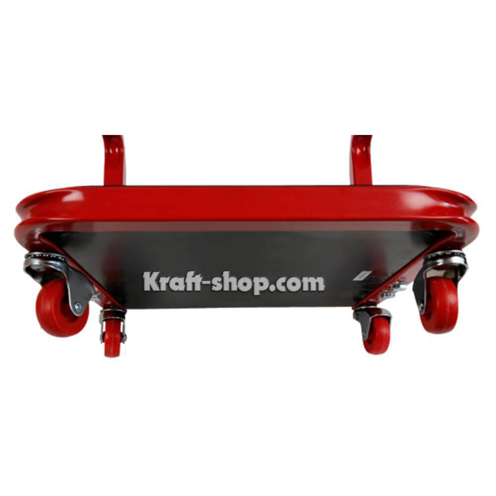 Рработен стол с рафт за инструменти - подвижен стол за автосервиз до 150кг