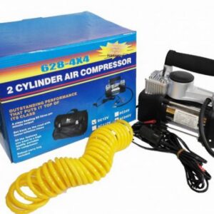 Компресор За Помпане На Гуми Двубутален Двуцилиндров Метален 12V 20A