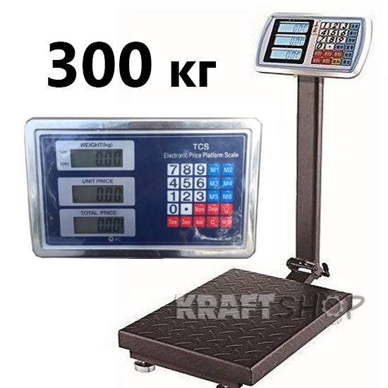 Платформен електронна кантар 300кг везна