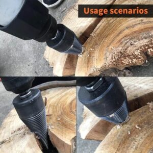 Конус за цепене на дърва KraftWorld за перфоратор / бормашина