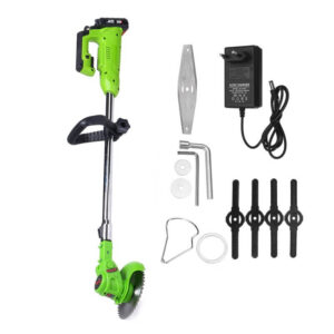 Акумулаторен Тример KraftWorld – Косачка за Трева с 2 Батерии и Компелкт остриета