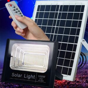 20W LED Прожектор за външен монтаж + Соларен панел + Дистанционно