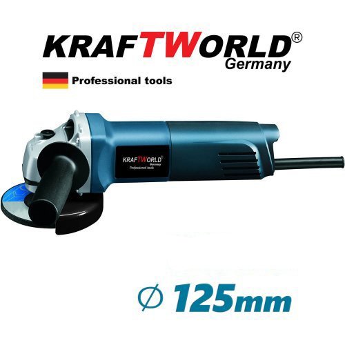 Ъглошлайф KraftWorld 125mm 1400W, с регулация на оборотите