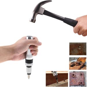 Отвертка ударна KraftWorld в метална кутия 13части