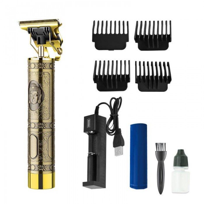 Професионална машинка за подстригване и оформяне с акумулаторна батерия и ретро дизайн