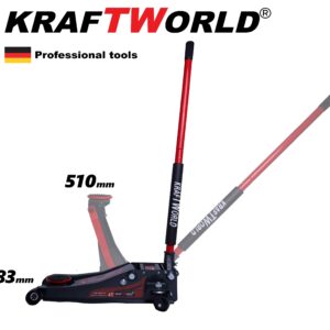 нископрофилен крик KraftWorld 4 тона с две помпи