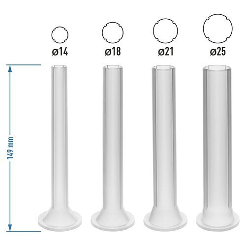 Пълначка за наденички и колбаси KraftWorld от неръждаема стомана с вместимост 4 кг и 3 фунии