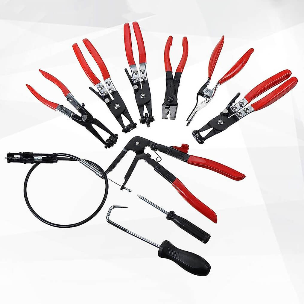 Клещи за скоби за водни съединения от 9 части KraftWorld