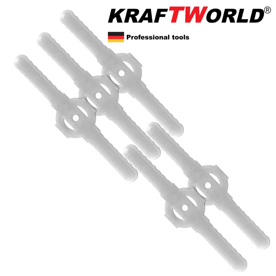 Пластмасови ножове за акумулаторен тример KraftWorld 5 броя