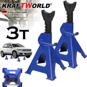 Комплект Хидравличен Крик и Подпорни Стойки KraftWorld – 2.5T за Джипове, Бусове и Ванове