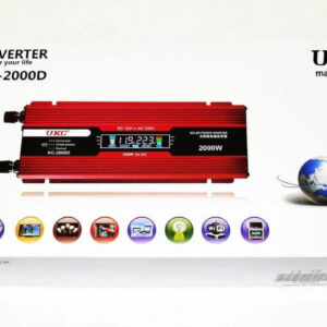 Инвертор на напрежение UKC 12V - 220V, 2000W, LCD дисплей