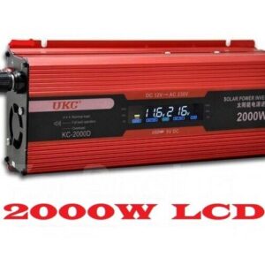 Инвертор на напрежение UKC 12V - 220V, 2000W, LCD дисплей