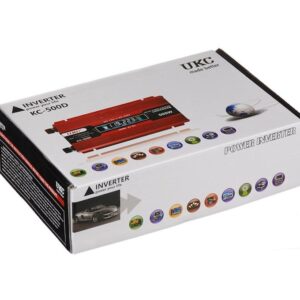 Инвертор на напрежение UKC KC-500D, 12V - 220V, 500W, LCD дисплей
