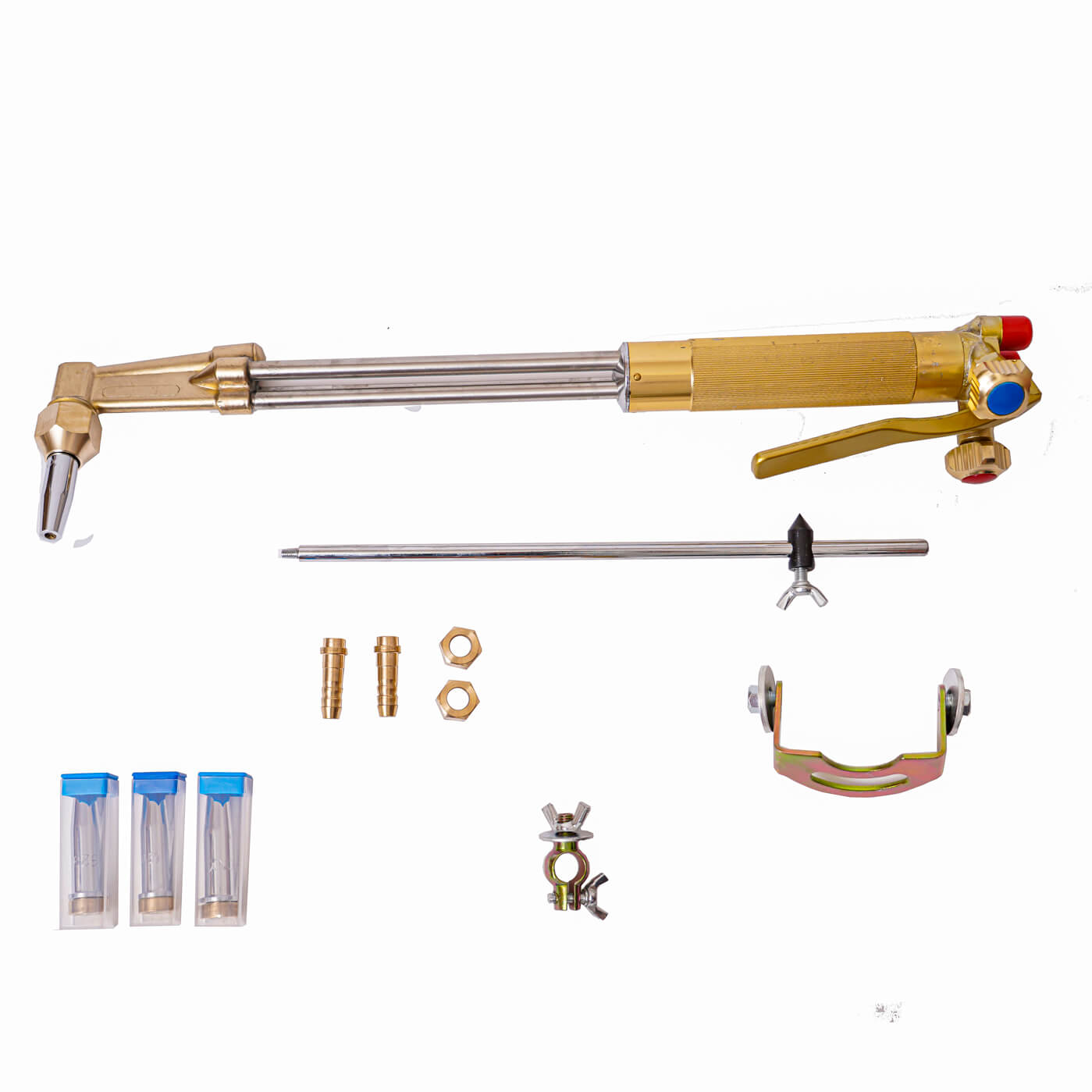 Резак за Газокислородно Рязане KraftWorld 440 mm - Газов резак с пергел и 4 дюзи