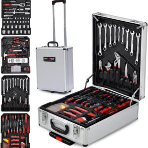 Куфар с инструменти 499 части KraftWorld - тресчотка, ключове, отвертки, клещи