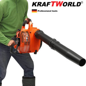 Бензинова духалка за листа KraftWorld 3-в-1 издухване,събиране,смилане / Бензинов Листосъбрач с торба 