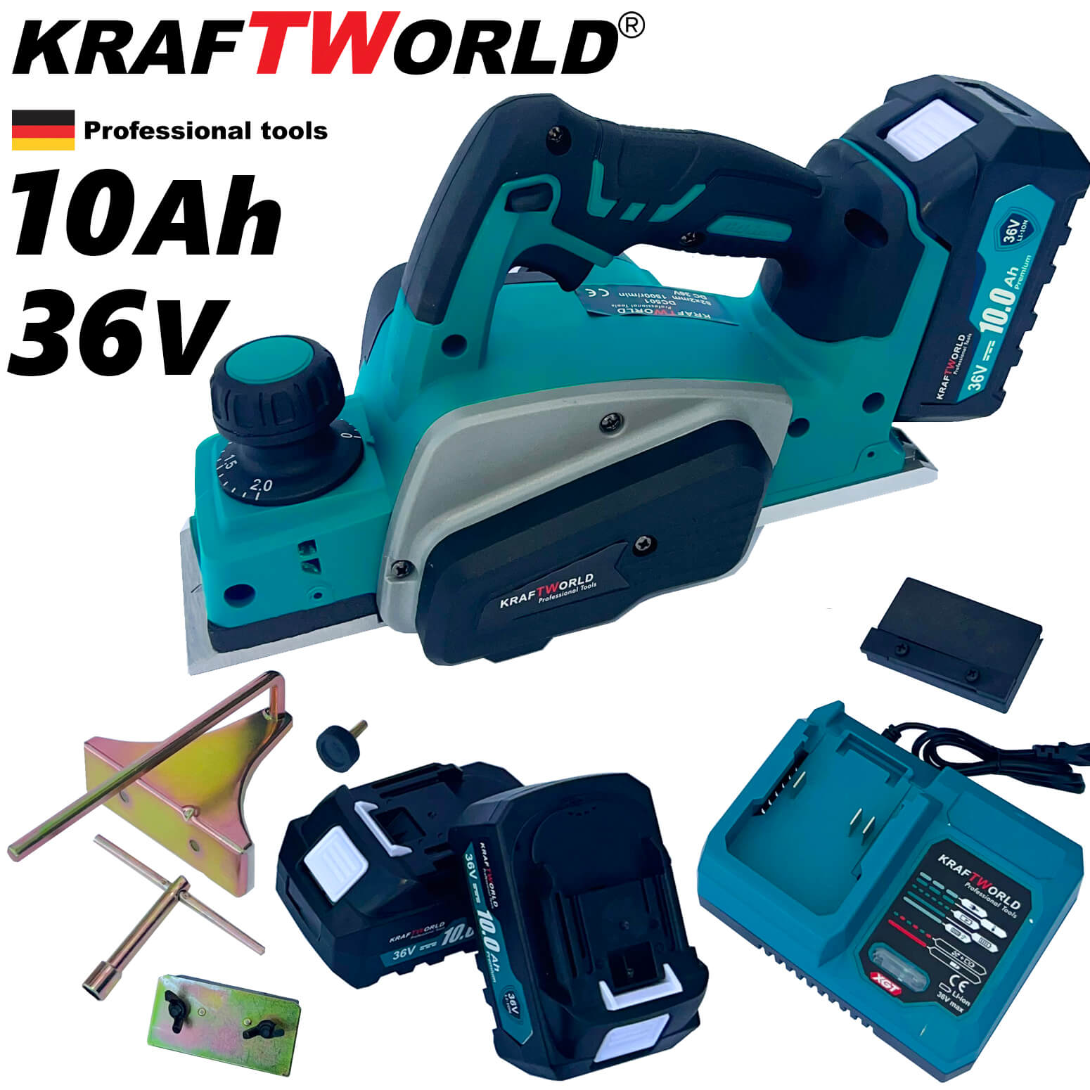 Акумулаторно Гредово Ренде KraftWorld 36V 10Ah 2бр батерии