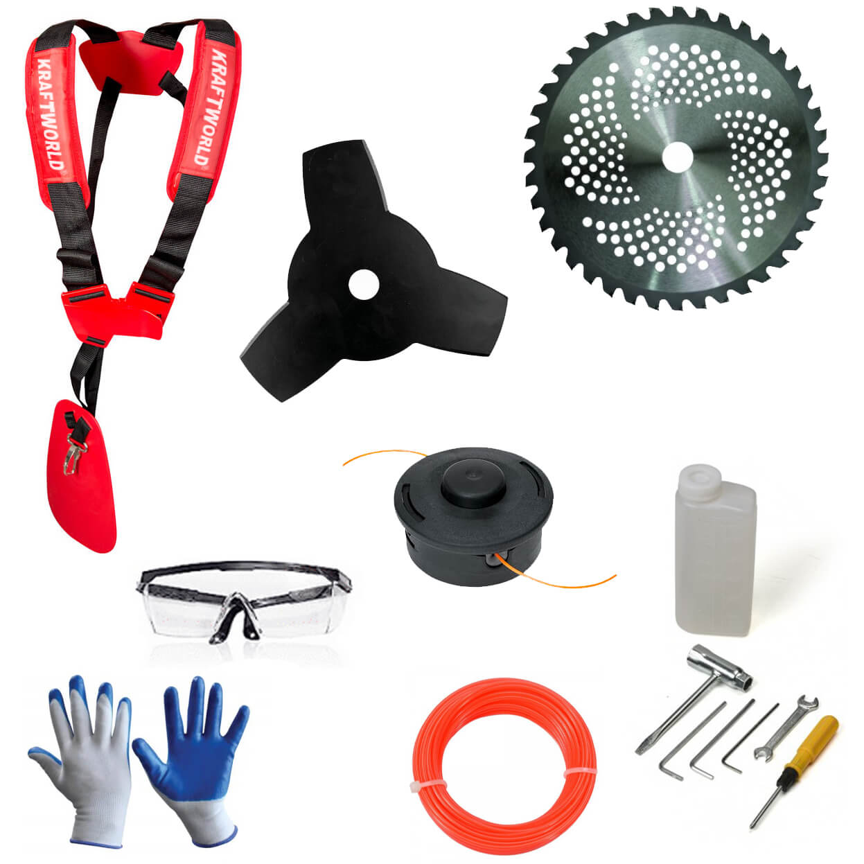 TOП ЦЕНА Четиритактов бензинов тример на KraftWorld + 9 ПОДАРЪКА