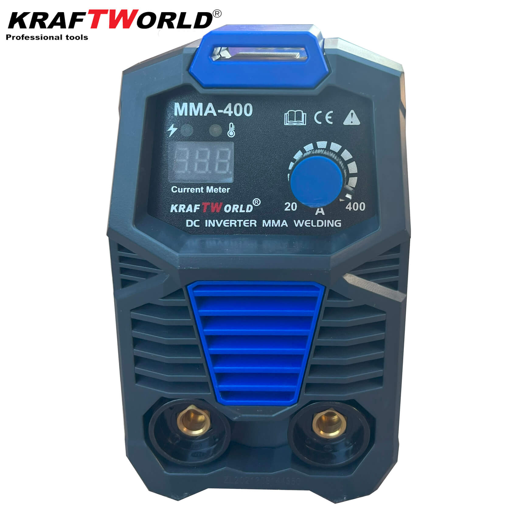 Инверторен Електрожен 400А KraftWorld с Дисплей и Куфар + Подаръци