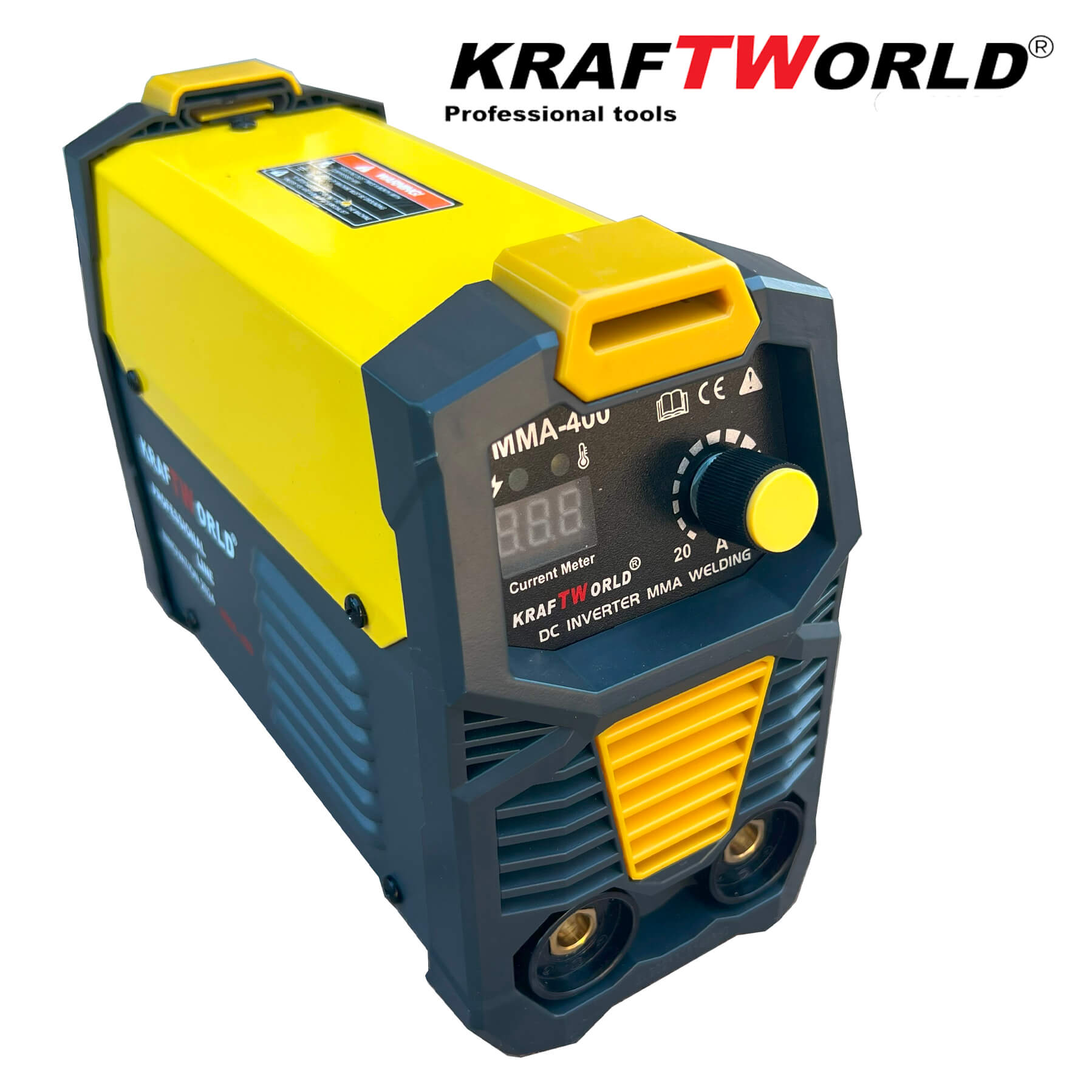 Инверторен Електрожен 400А KraftWorld с Дисплей и Куфар + Подаръци
