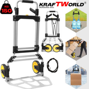 Сгъваема количка за багаж KraftWorld – Товароносимост 150 кг