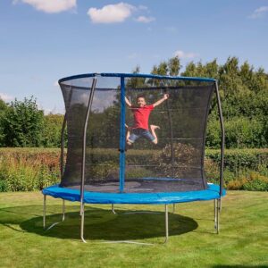 Батут 'SkyHigh' с Вътрешна Мрежа и Устойчивост до 180 кг – Идеален за Градината!