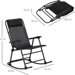 Луксозен Сгъваем Люлеещ Стол 