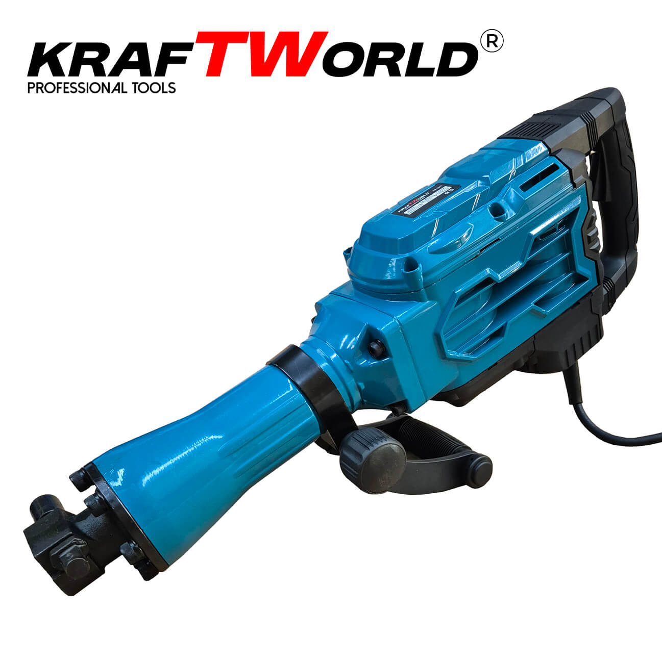 KraftWorld Електрически Къртач 2500W с Метален Куфар – Мощен и Надежден за Тежки Работи