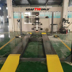 Електрохидравличен Четириколонен Подемник KraftWorld 4.5 тона - Професионален Крик за автосервиз