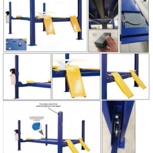 Електрохидравличен Четириколонен Подемник KraftWorld 4.5 тона - Професионален Крик за автосервиз