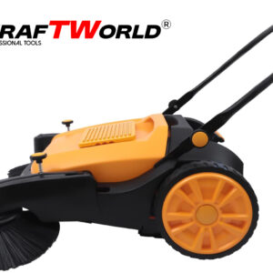 Механична машина за метене KraftWorld с 45л контейнер и 105см ширина