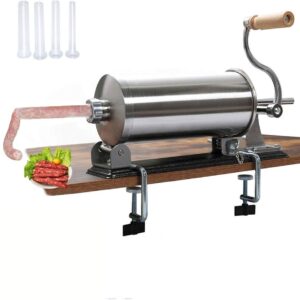 Пълначка за наденички KraftWorld с метален плот 4 кг и 3 фунии