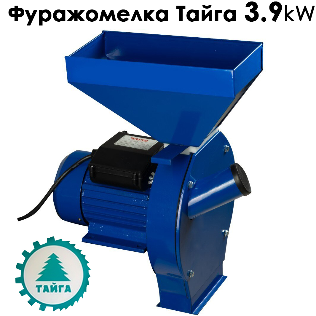 Фуражомелка Тайга 3.9kW – Ярмомелка Комплект с 4 Сита