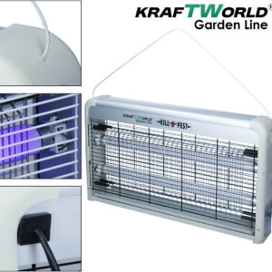 Мощна инсектицидна лампа KraftWorld 40W – Защита до 80 м² - UV лампа против комари и мухи 