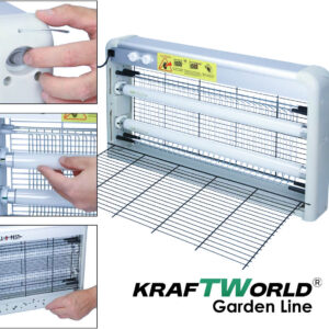 Мощна инсектицидна лампа KraftWorld 40W – Защита до 80 м² - UV лампа против комари и мухи 