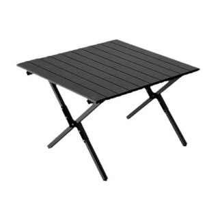 Сгъваема къмпинг маса 60×60 см с чанта – метал + PVC плот