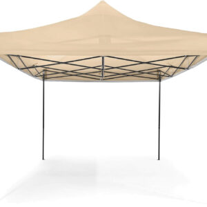 Луксозна шатра KraftWorld 3×4.5 м – премиум бежово платнище, сгъваема конструкция