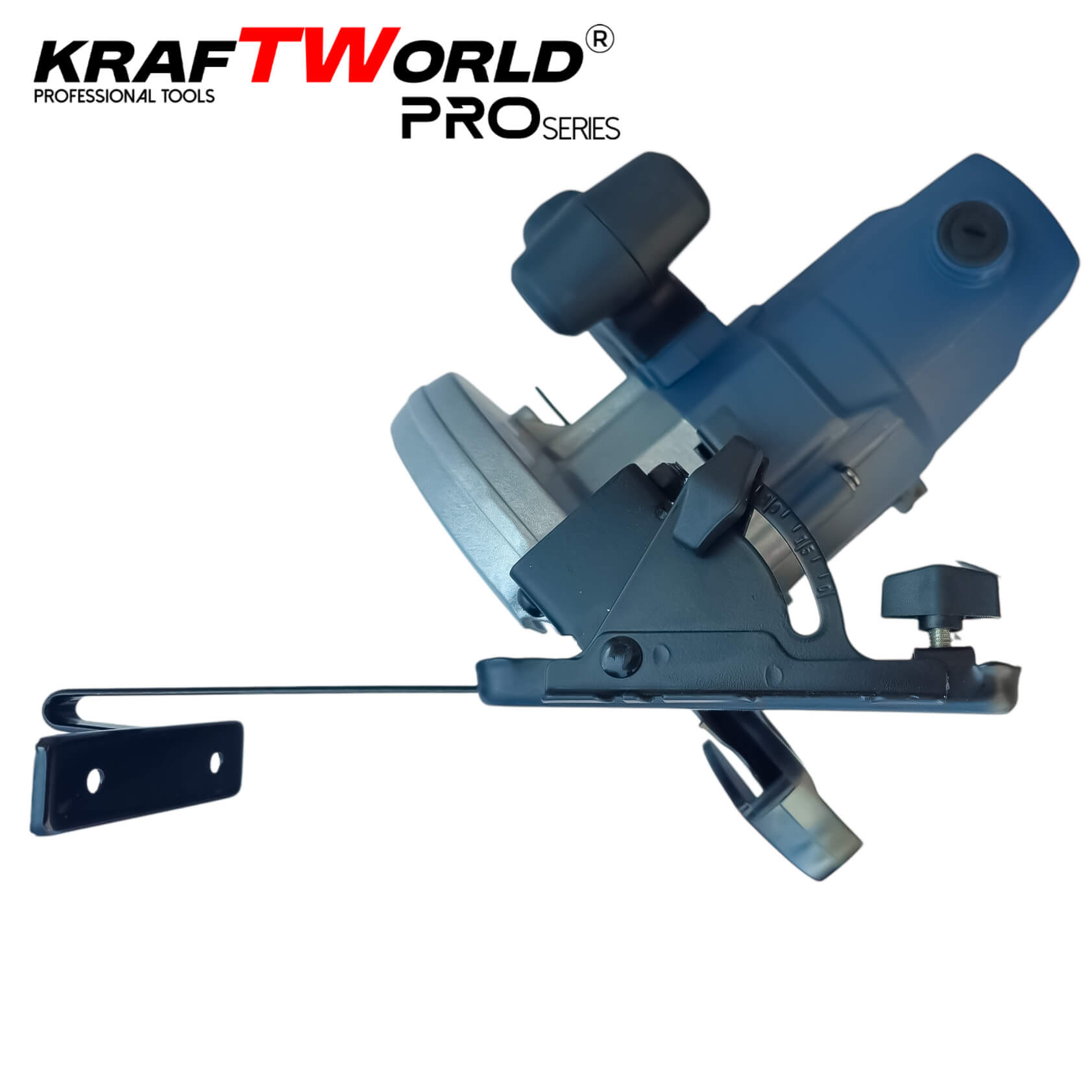 Ръчен Циркуляр за дърво KraftWorld PRO 1600W,диск 190mm, регулируем ъгъл 45°