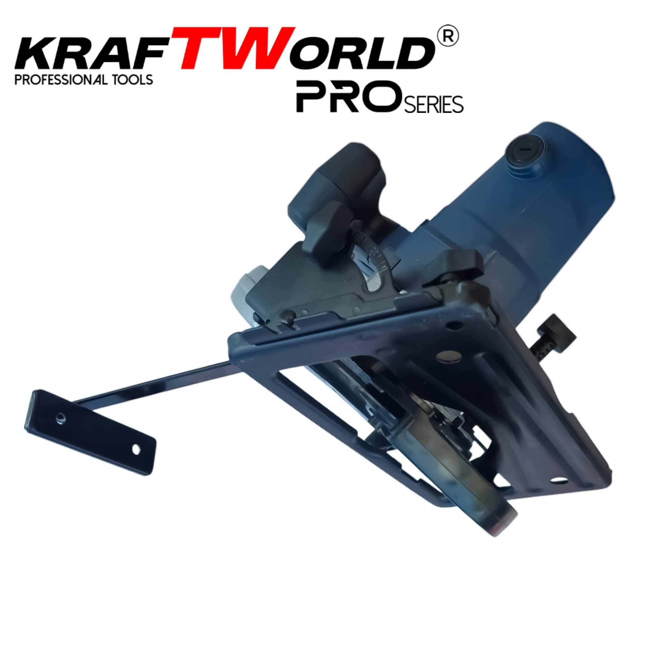 Ръчен Циркуляр за дърво KraftWorld PRO 1600W,диск 190mm, регулируем ъгъл 45°