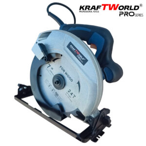 Електрически ръчен циркуляр KraftWorld  1600 W, диск 190mm, регулируем ъгъл 45°