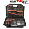 Комплект битове и свредла kraftworld – 246 части в куфар | HSS + дърво + зидария