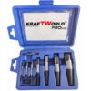 Комплект екстрактори Kraftworld pro – 8 части за болтове и скъсани ВиК фитинги