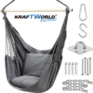 Стол Хамак X-Large с 2 Възглавници и Страничен Джоб – Висяща Люлка