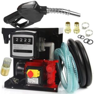 Помпа за гориво 220V с цифров брояч и маркуч – 50 л/мин