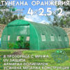 Оранжерия KraftWorld 4×2.5×2м – Парник с усилена конструкция и 8 прозореца, армирано UV покритие