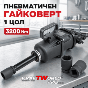 Пневматичен гайковерт за камиони и техника 1 цол 3200 Nm