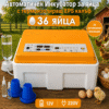 Термоизолиран инкубатор за кокоши, патешки и пъдпъдъчи яйца – 36 яйца